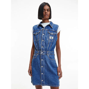 Calvin Klein dámské džínové šaty - L (1A4)